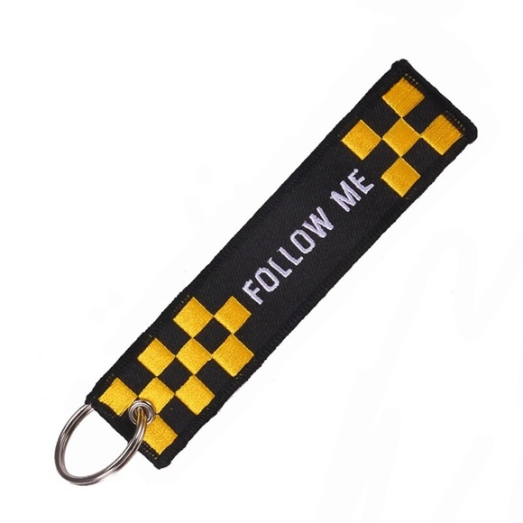 Aviator ‘Follow Me’ Keychain Luggage Tag - Picture 1 of 9